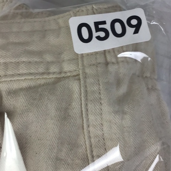 Madewell Women’s Medium Cropped Camp Pants Beige Herringbone Texture Ankle Pants - Picture 16 of 16